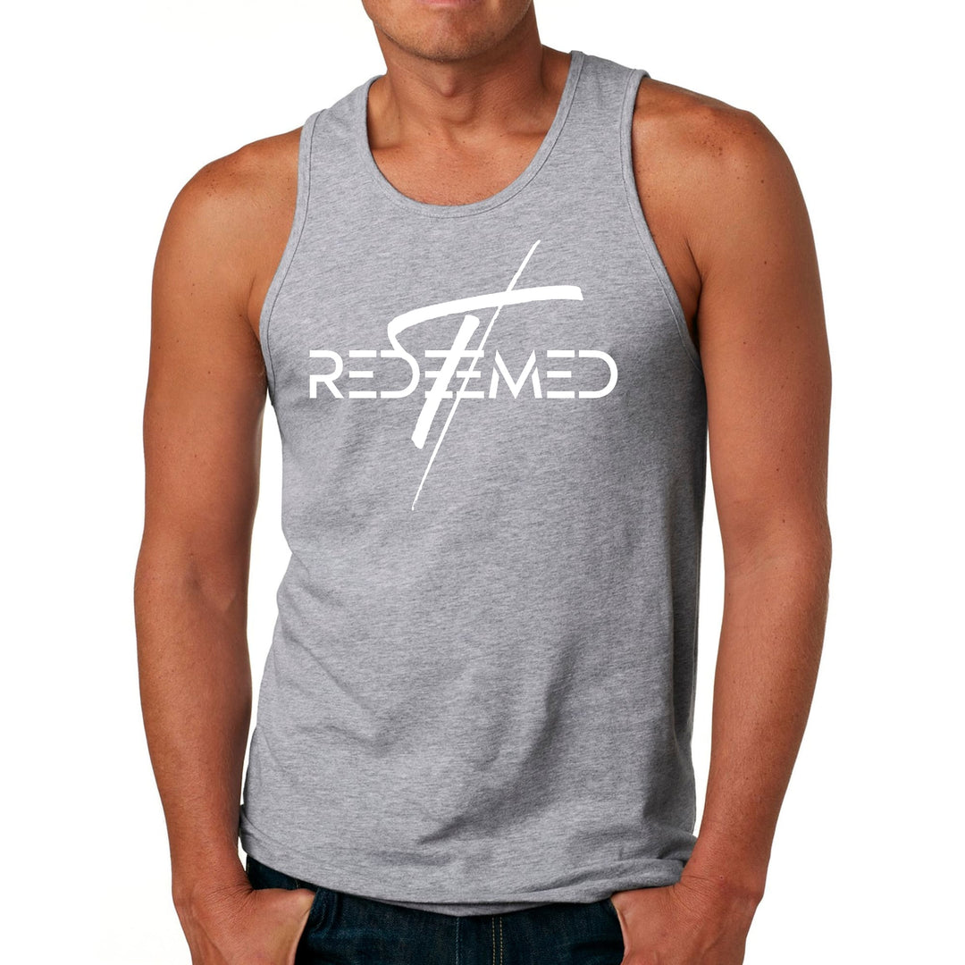 Mens Fitness Tank Top Graphic T-shirt Redeemed Cross - Mens | Tank Tops