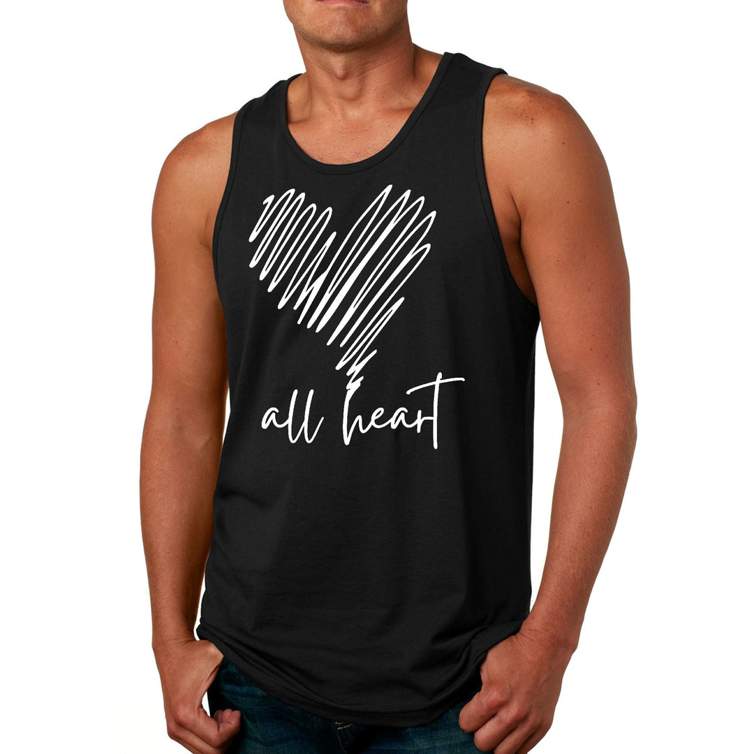 Mens Fitness Tank Top Graphic T-shirt Say it Soul - All Heart Line - Mens