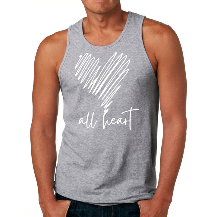 Mens Fitness Tank Top Graphic T-shirt Say it Soul - All Heart Line - Mens