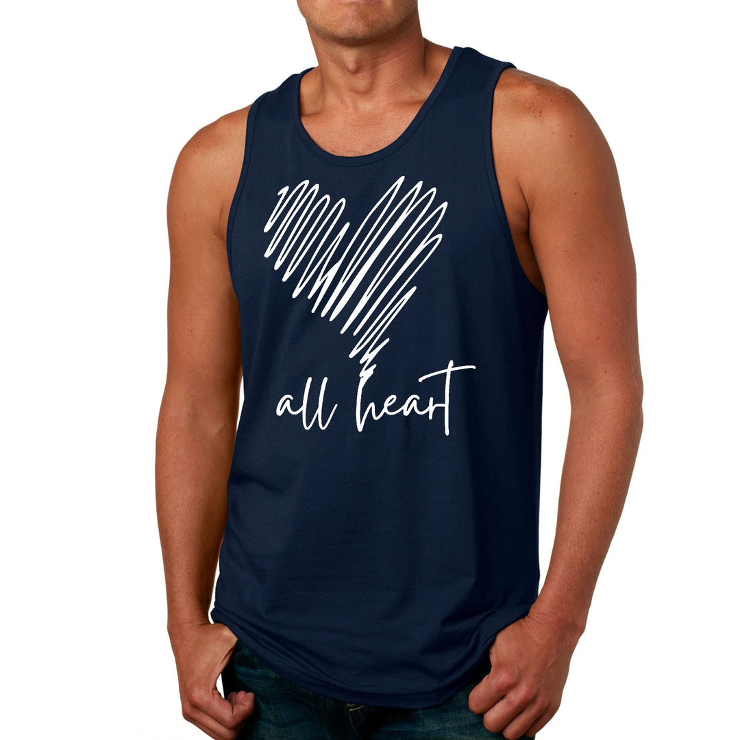 Mens Fitness Tank Top Graphic T-shirt Say it Soul - All Heart Line - Mens