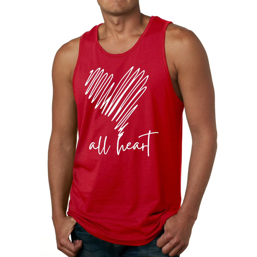 Mens Fitness Tank Top Graphic T-shirt Say it Soul - All Heart Line - Mens