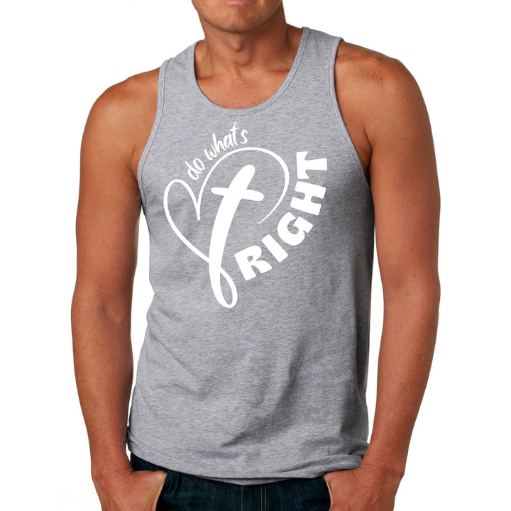 Mens Fitness Tank Top Graphic T-shirt Say it Soul - do What’s Right - Mens