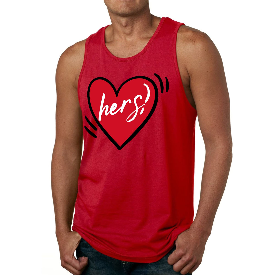 Mens Fitness Tank Top Graphic T-shirt Say it Soul Her Heart Couples - Mens