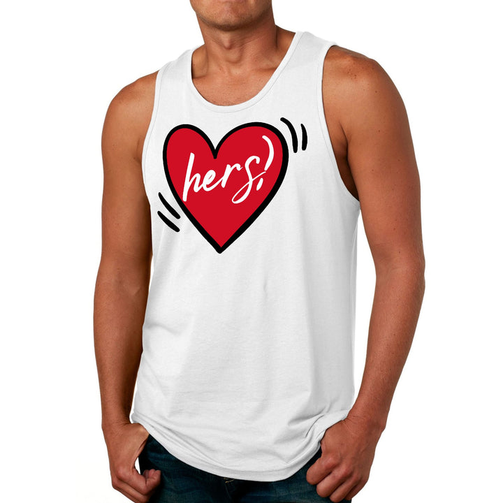 Mens Fitness Tank Top Graphic T-shirt Say it Soul Her Heart Couples - Mens