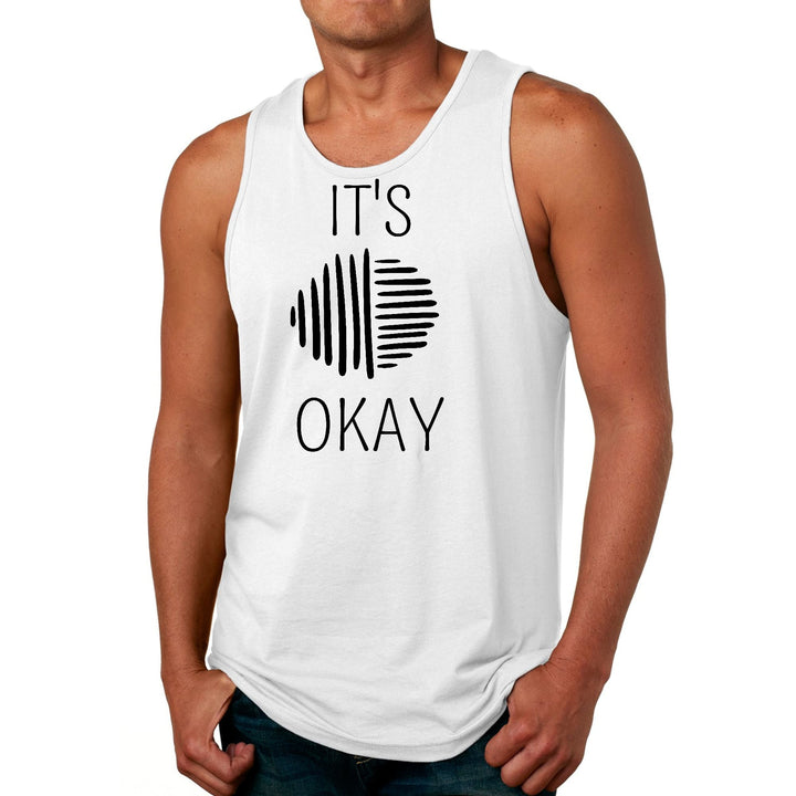 Mens Fitness Tank Top Graphic T-shirt Say It Soul Its Okay Black - Mens | Tank