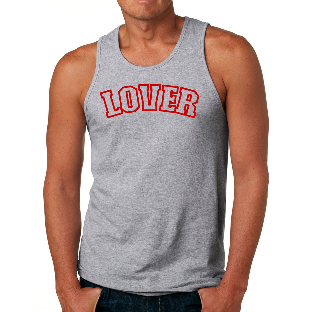 Mens Fitness Tank Top Graphic T-shirt Say it Soul Lover Red - Mens | Tank Tops