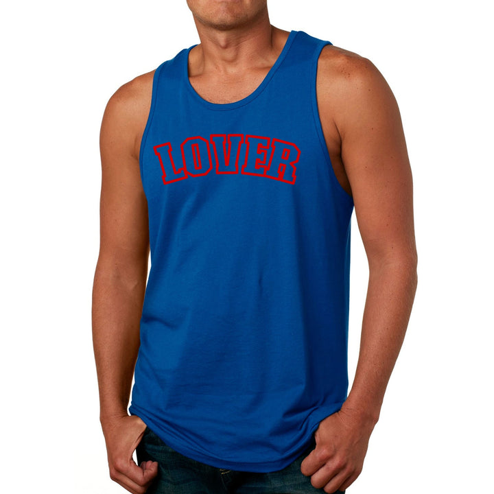 Mens Fitness Tank Top Graphic T-shirt Say it Soul Lover Red - Mens | Tank Tops