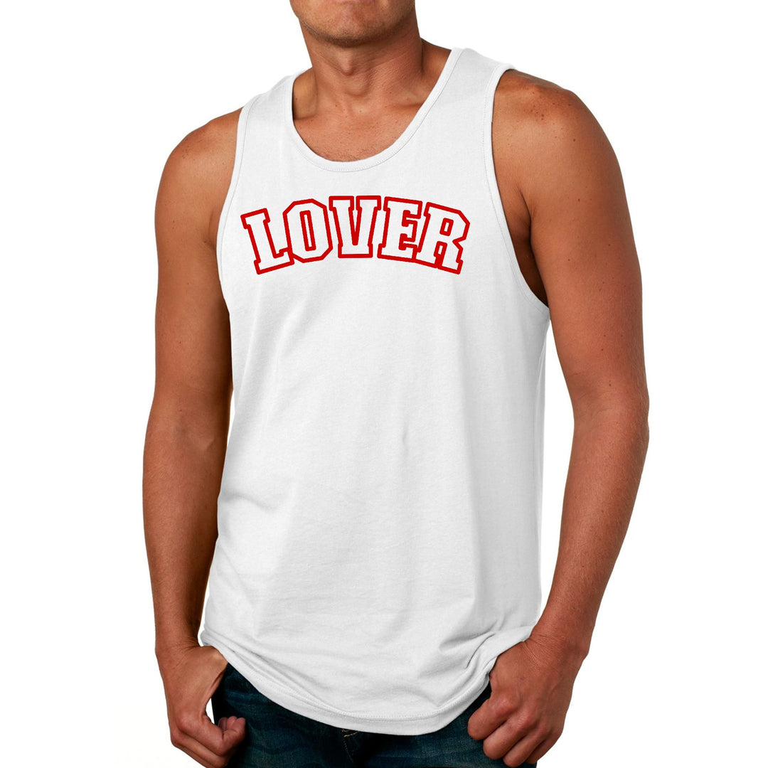 Mens Fitness Tank Top Graphic T-shirt Say it Soul Lover Red - Mens | Tank Tops