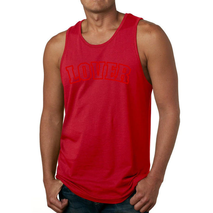 Mens Fitness Tank Top Graphic T-shirt Say it Soul Lover Red - Mens | Tank Tops