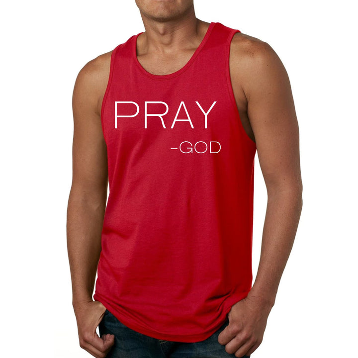 Mens Fitness Tank Top Graphic T-shirt Say it Soul Pray -god - Mens | Tank Tops