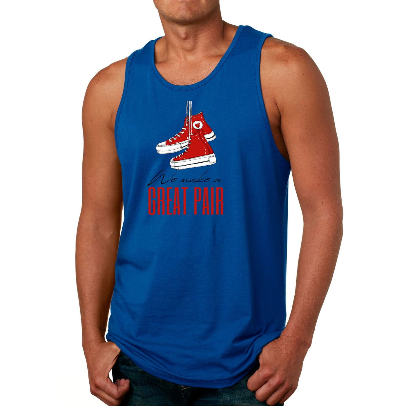 Mens Fitness Tank Top Graphic T-shirt Say It Soul We Make a Great - Mens | Tank
