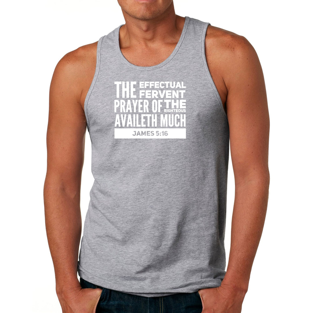Mens Fitness Tank Top Graphic T-shirt The Effectual Fervent Prayer - Mens