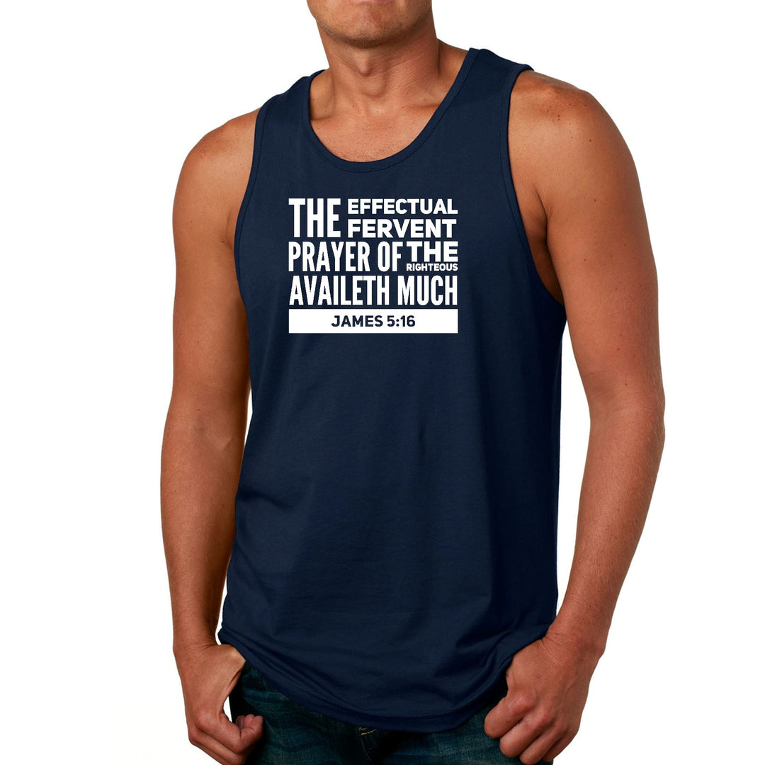 Mens Fitness Tank Top Graphic T-shirt The Effectual Fervent Prayer - Mens