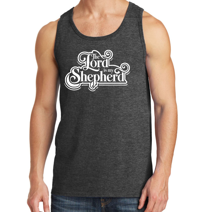 Mens Fitness Tank Top Graphic T-shirt the Lord is my Shepherd - Mens | Tank Tops