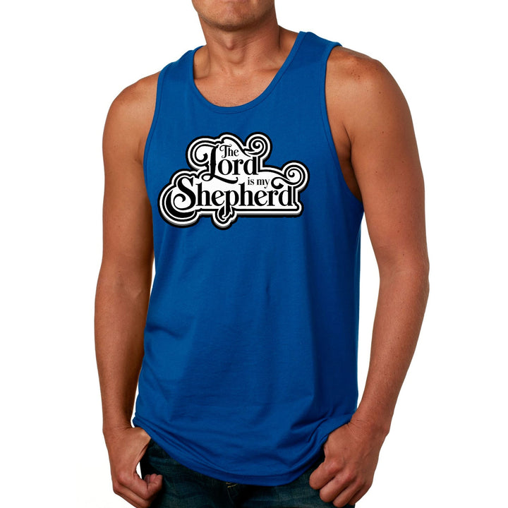 Mens Fitness Tank Top Graphic T-shirt the Lord is my Shepherd - Mens | Tank Tops