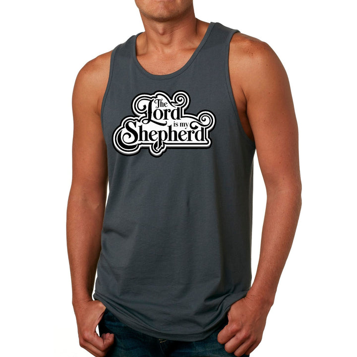 Mens Fitness Tank Top Graphic T-shirt the Lord is my Shepherd - Mens | Tank Tops