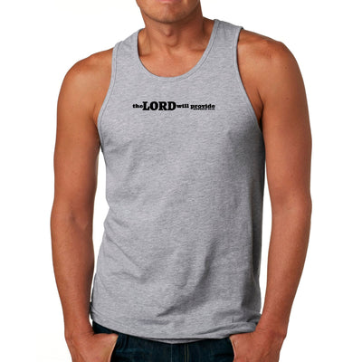 Mens Fitness Tank Top Graphic T-shirt The Lord Will Provide Print - Mens | Tank
