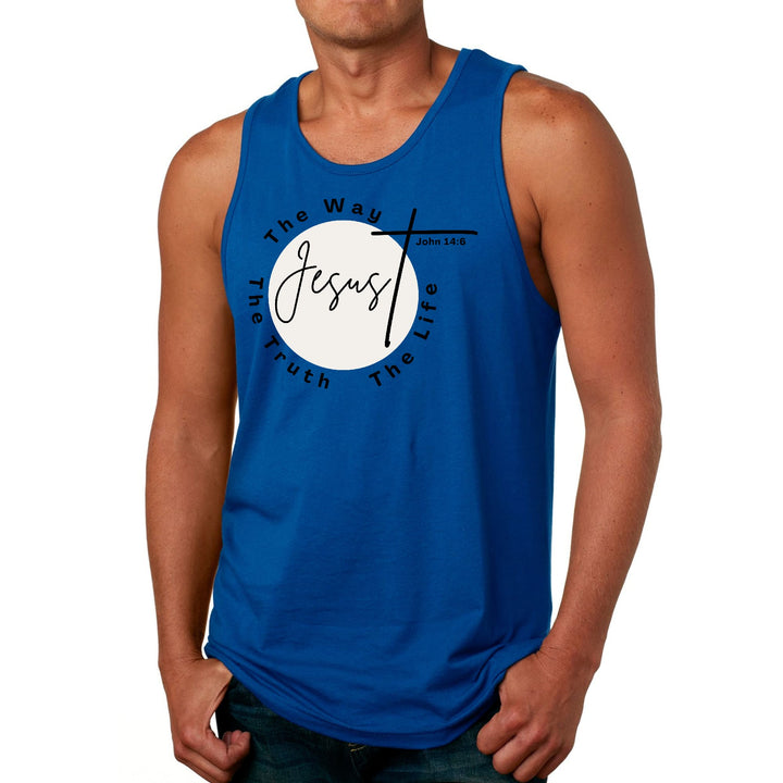 Mens Fitness Tank Top Graphic T-shirt the Truth the Way the Life - Mens | Tank