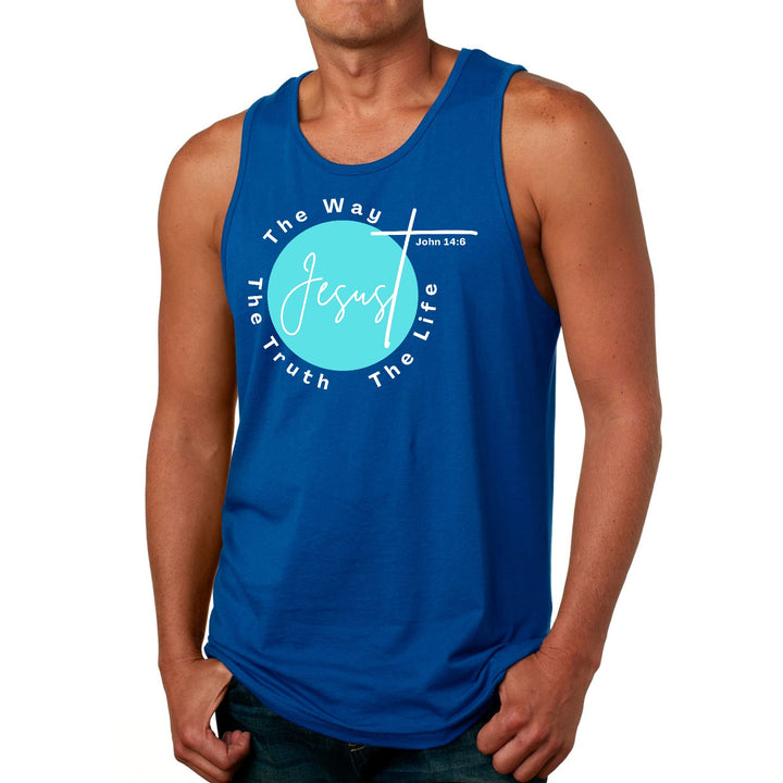 Mens Fitness Tank Top Graphic T-shirt the Truth the Way the Life - Mens | Tank