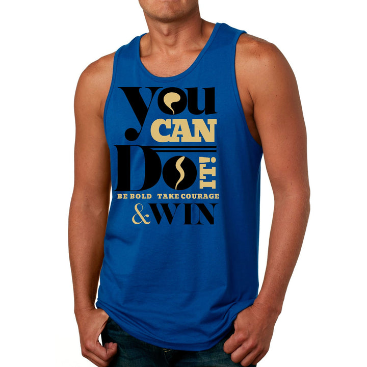 Mens Fitness Tank Top Graphic T-shirt you can do it be Bold Take - Mens | Tank