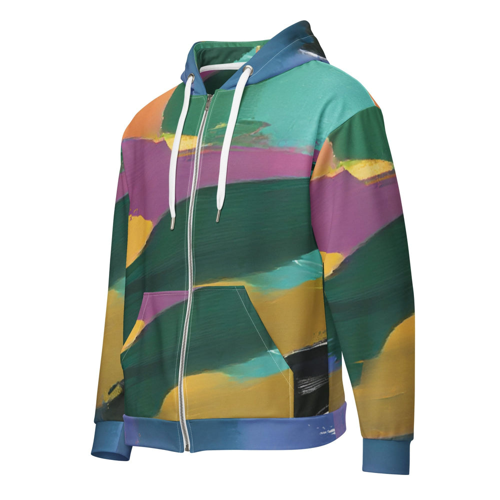 Mens Full Zip Graphic Hoodie Stand Firm