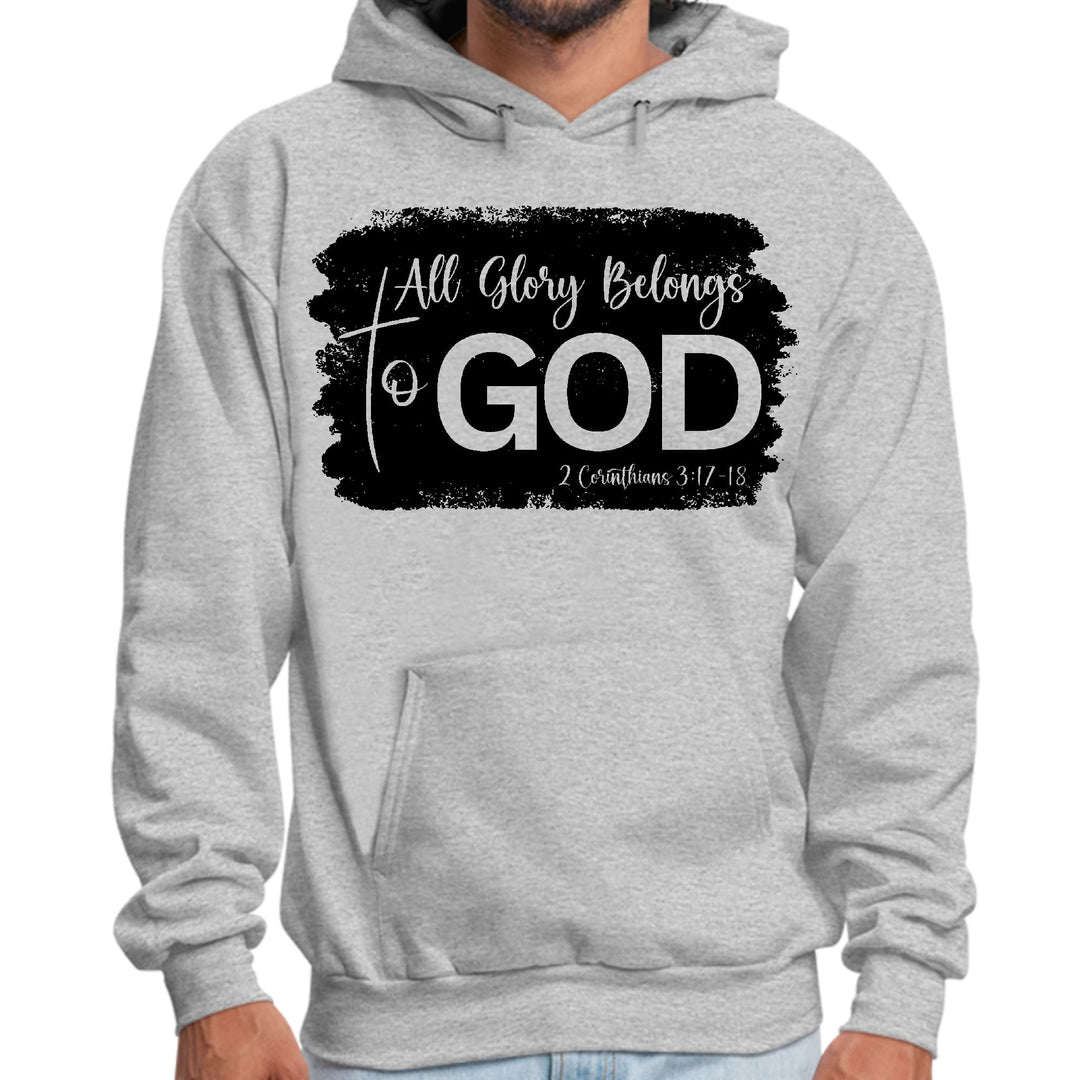 Mens Graphic Hoodie All Glory Belongs to God Print - Unisex | Hoodies