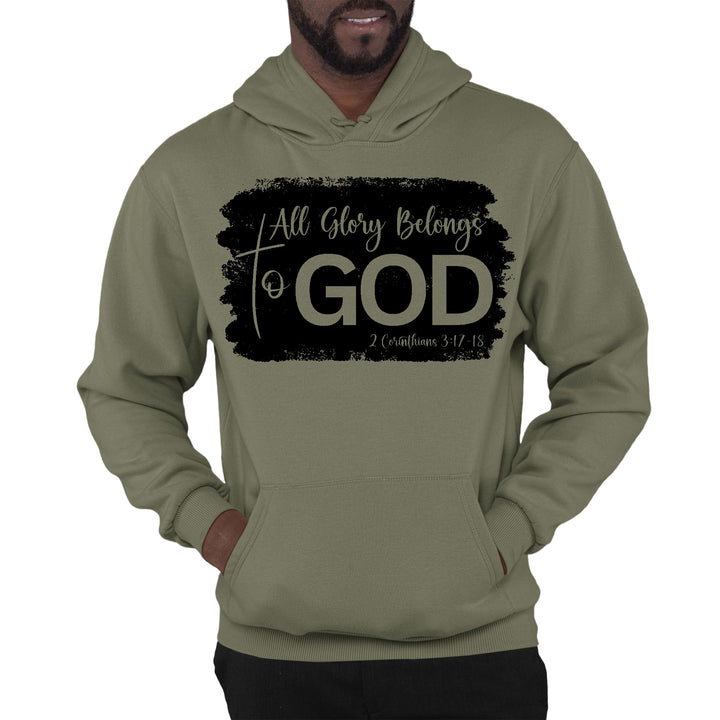 Mens Graphic Hoodie All Glory Belongs to God Print - Unisex | Hoodies