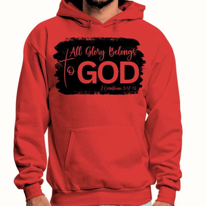 Mens Graphic Hoodie All Glory Belongs to God Print - Unisex | Hoodies