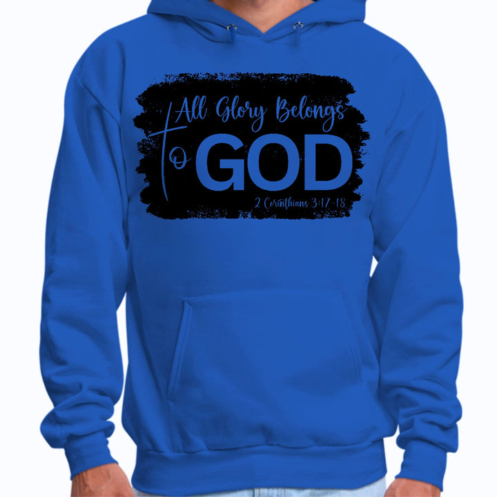 Mens Graphic Hoodie All Glory Belongs to God Print - Unisex | Hoodies