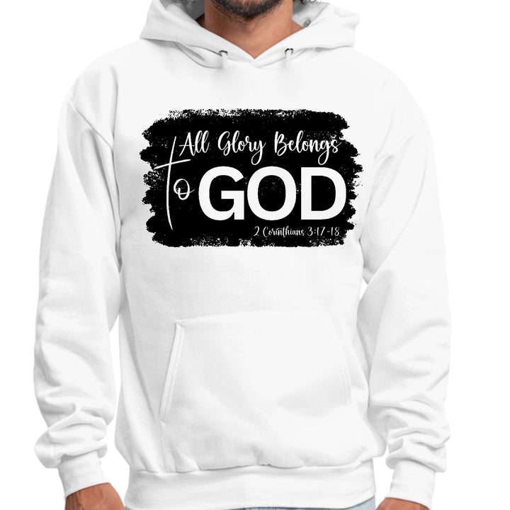 Mens Graphic Hoodie All Glory Belongs to God Print - Unisex | Hoodies