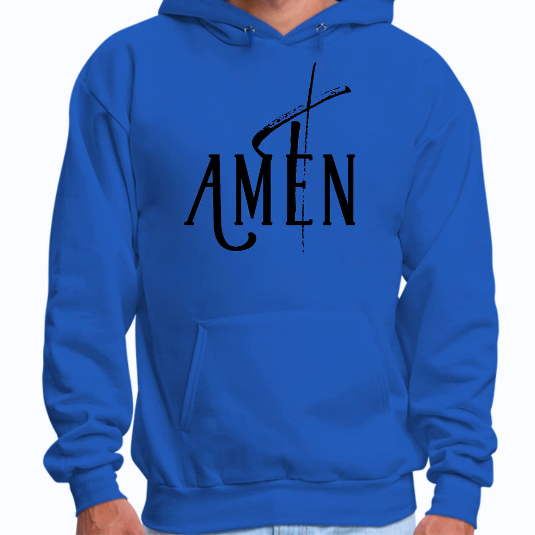 Mens Graphic Hoodie Amen Black Print - Unisex | Hoodies