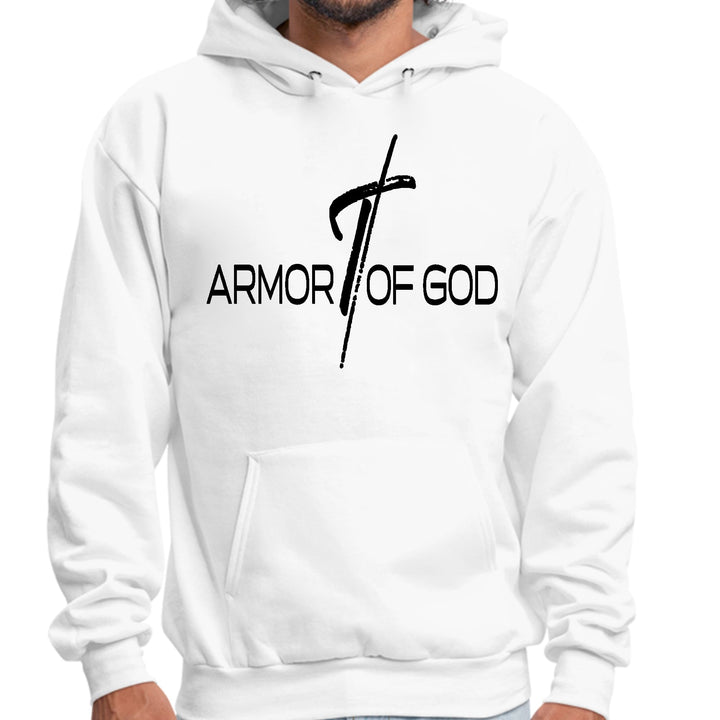 Mens Graphic Hoodie Armor of God Black Illustration - Unisex | Hoodies