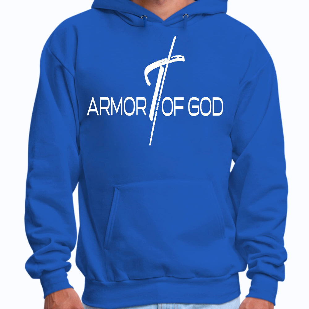 Mens Graphic Hoodie Armor of God Cross - Unisex | Hoodies