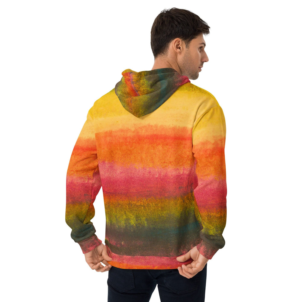 Mens Graphic Hoodie Autumn Fall Watercolor Abstract Print