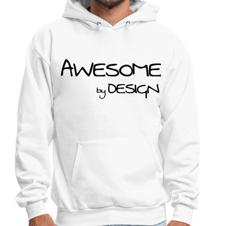 Mens Graphic Hoodie Awesome by Design Black Print - Unisex | Hoodies