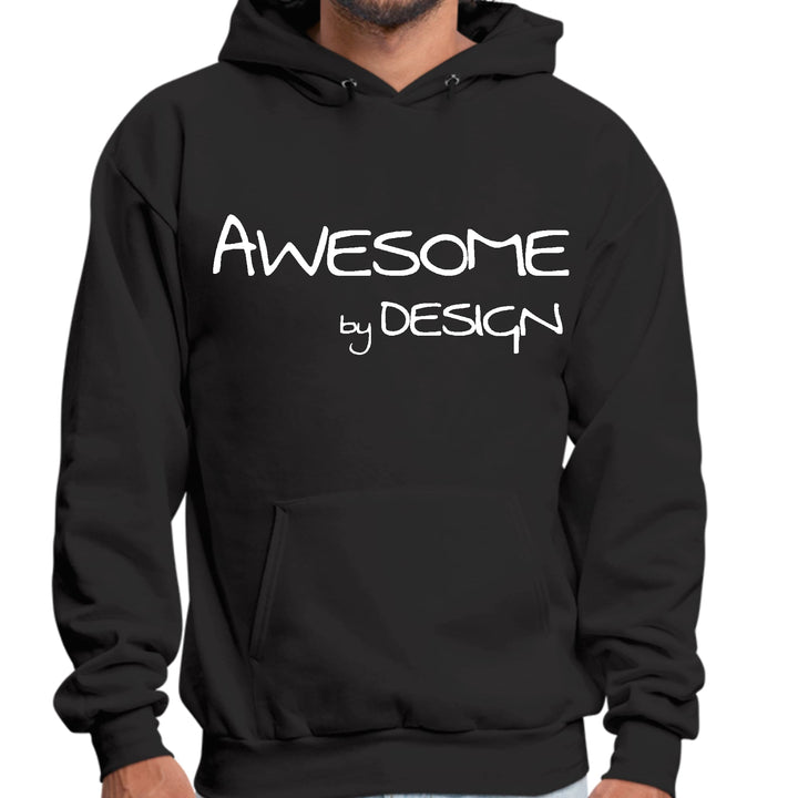 Mens Graphic Hoodie Awesome by Design White Print - Unisex | Hoodies