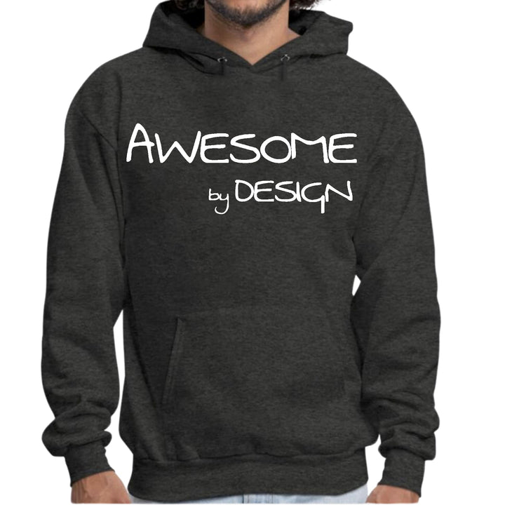 Mens Graphic Hoodie Awesome by Design White Print - Unisex | Hoodies