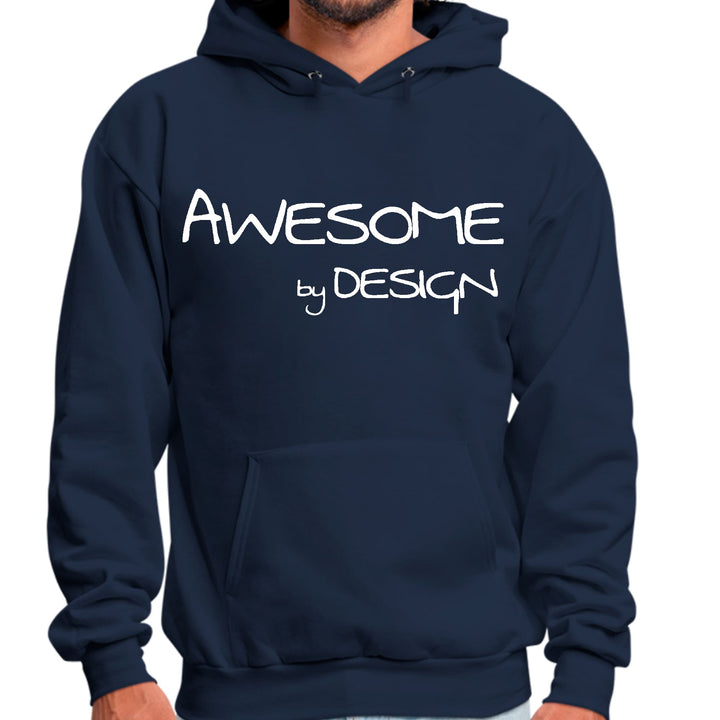 Mens Graphic Hoodie Awesome by Design White Print - Unisex | Hoodies