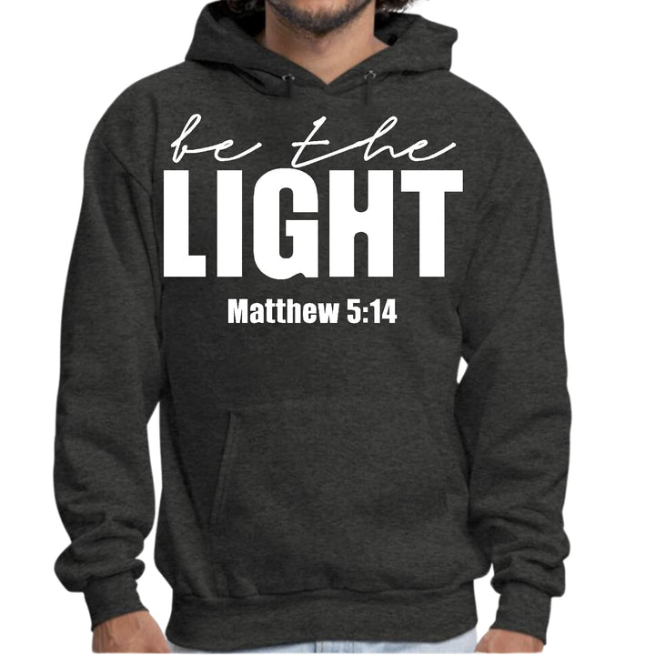 Mens Graphic Hoodie be the Light Inspirational Art Illustration - Unisex