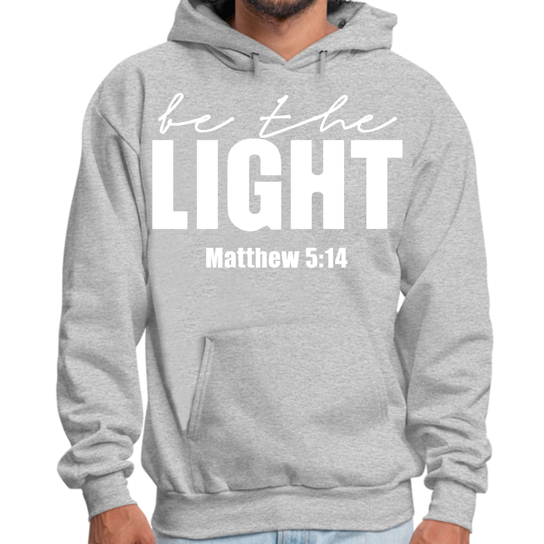 Mens Graphic Hoodie be the Light Inspirational Art Illustration - Unisex