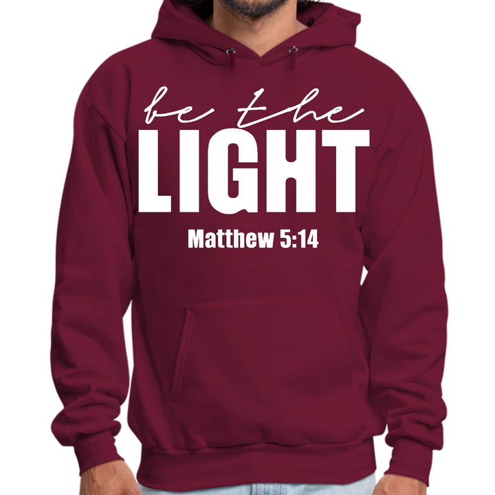 Mens Graphic Hoodie be the Light Inspirational Art Illustration - Unisex