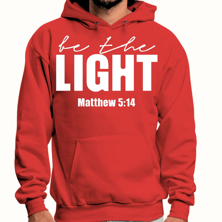 Mens Graphic Hoodie be the Light Inspirational Art Illustration - Unisex