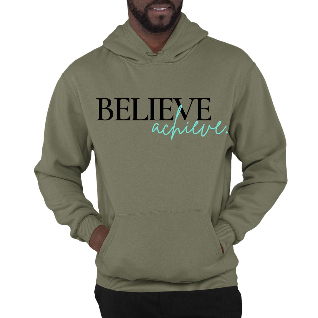 Mens Graphic Hoodie Believe and Achieve - Unisex | Hoodies