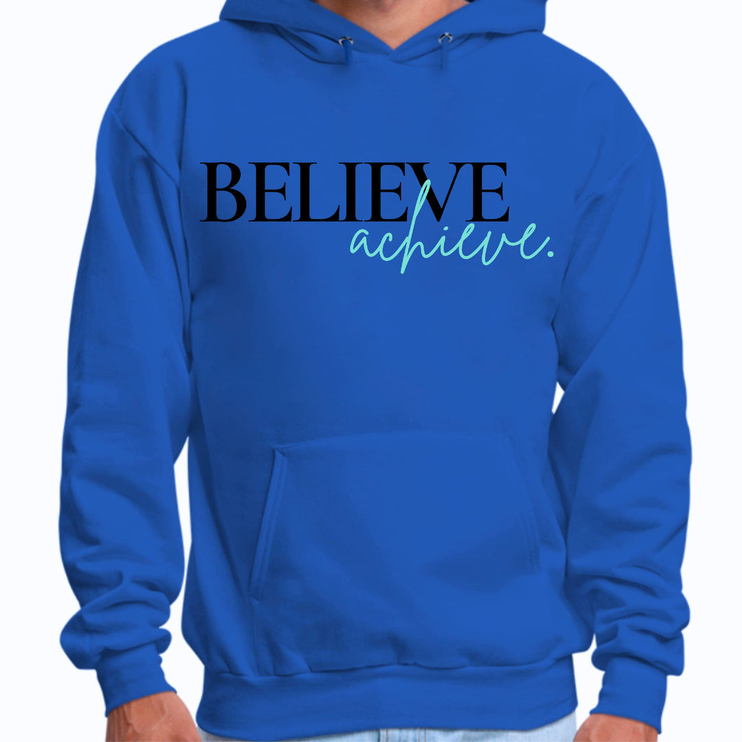 Mens Graphic Hoodie Believe and Achieve - Unisex | Hoodies