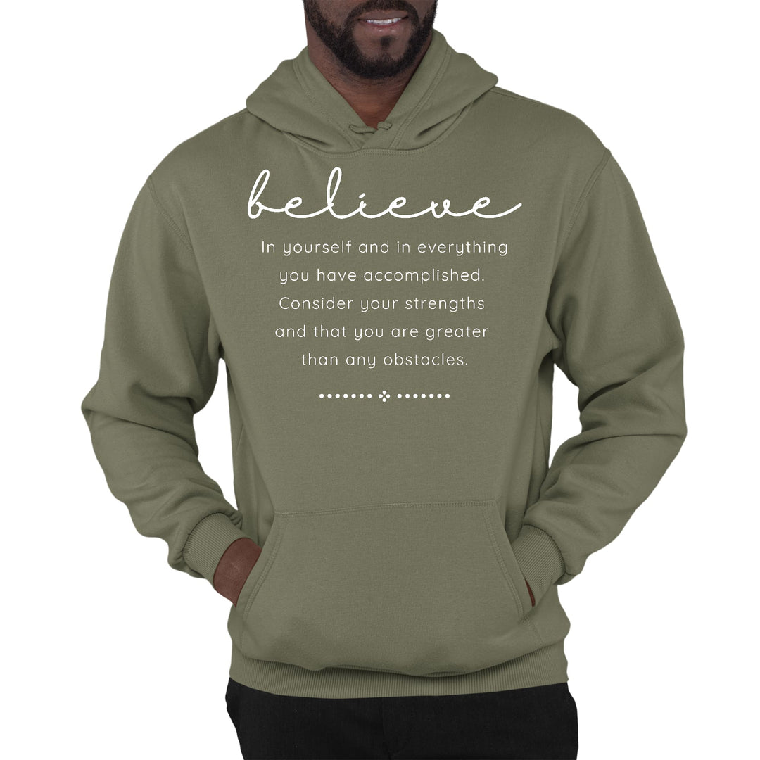 Mens Graphic Hoodie Believe in Yourself - Unisex | Hoodies