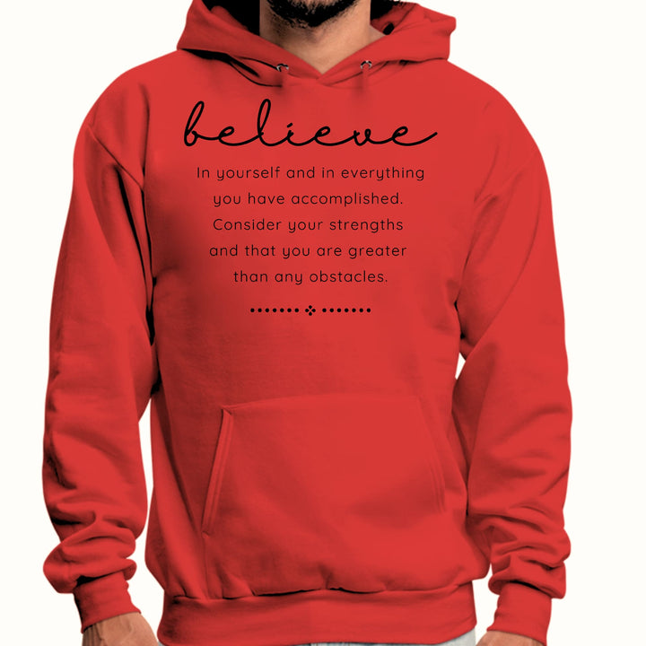 Mens Graphic Hoodie Believe in Yourself - Unisex | Hoodies