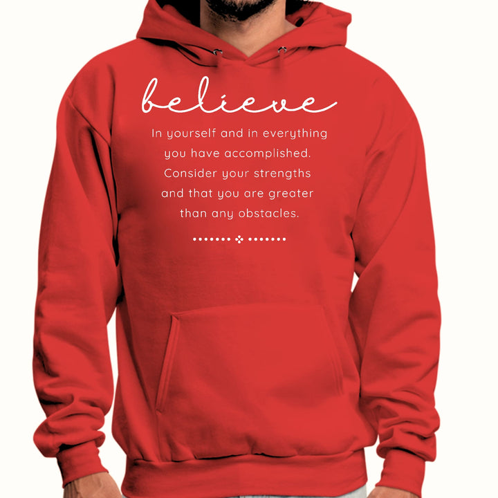 Mens Graphic Hoodie Believe in Yourself - Unisex | Hoodies