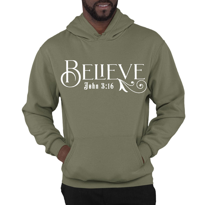 Mens Graphic Hoodie Believe John 3:16 - Unisex | Hoodies