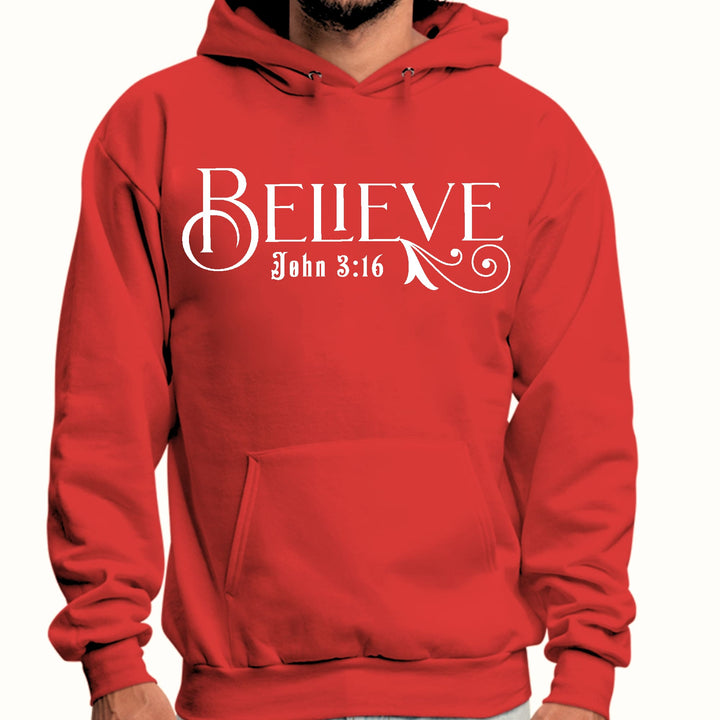 Mens Graphic Hoodie Believe John 3:16 - Unisex | Hoodies