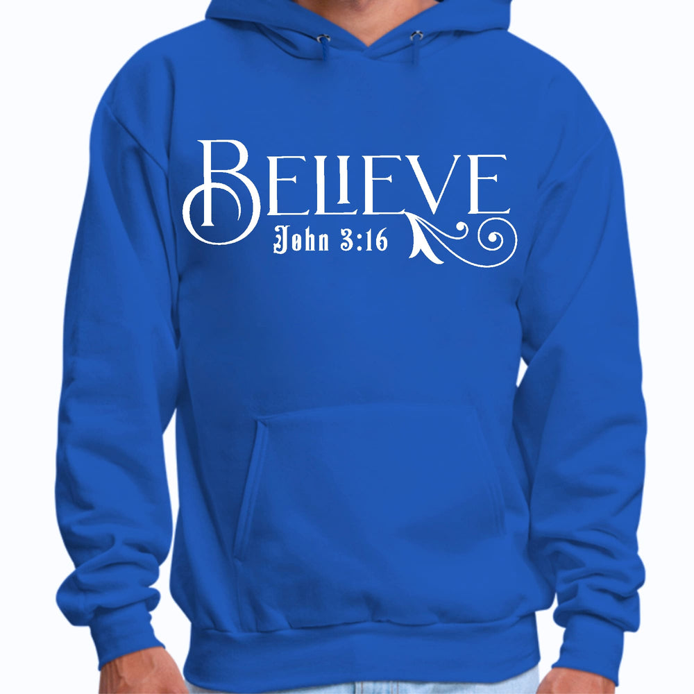 Mens Graphic Hoodie Believe John 3:16 - Unisex | Hoodies